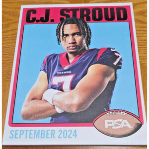 C. J. Stroud PSA Magazine September 2024